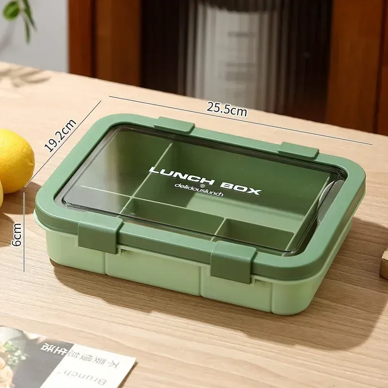 Boîte à lunch portable pour enfants et étudiants, boîte bento avec couverts, récipient alimentaire micro-ondable et étanche, 1500 ml 10