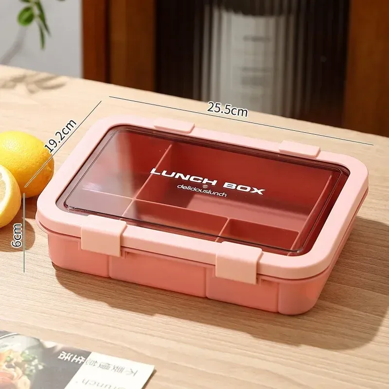Boîte à lunch portable pour enfants et étudiants, boîte bento avec couverts, récipient alimentaire micro-ondable et étanche, 1500 ml 12