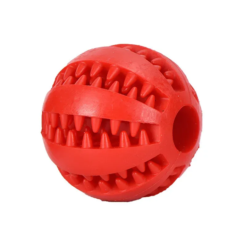 Balle interactive en caoutchouc pour chien, jouet à mâcher et distributeur de friandises 8
