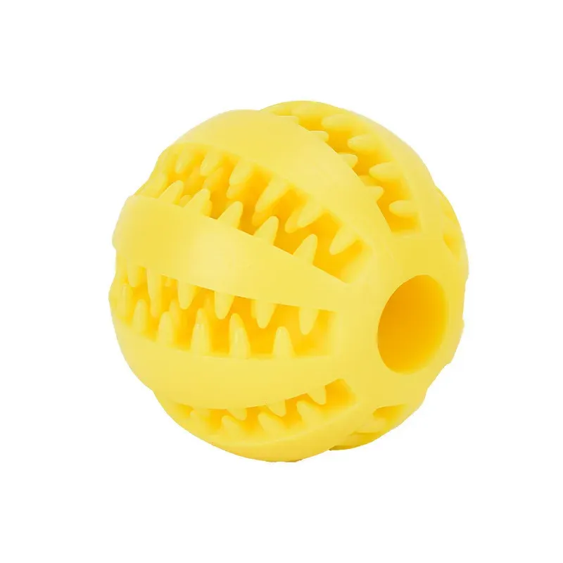 Balle interactive en caoutchouc pour chien, jouet à mâcher et distributeur de friandises 12