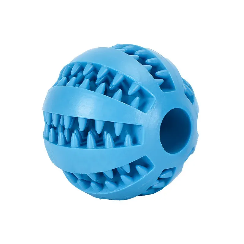 Balle interactive en caoutchouc pour chien, jouet à mâcher et distributeur de friandises 9