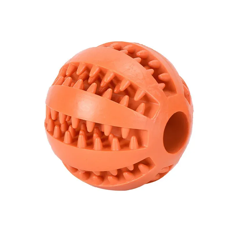 Balle interactive en caoutchouc pour chien, jouet à mâcher et distributeur de friandises 10