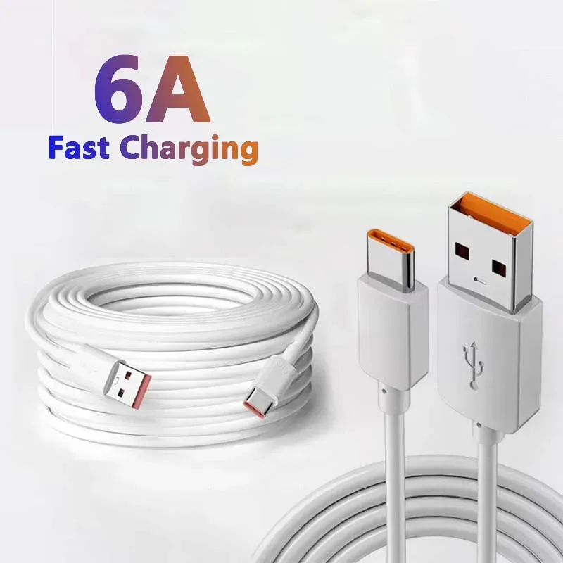 Câble de charge USB-C extra long 3 m / 5 m / 14 m, rallonge de câble chargeur pour téléphones mobiles Samsung, Xiaomi, Huawei, cordon USB Type-C 7