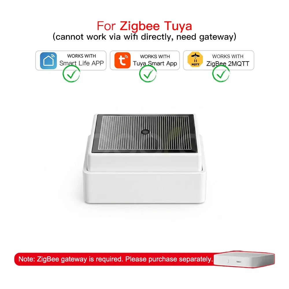 Détecteur de pluie et de luminosité 2 en 1 Tuya Zigbee, étanche IPX4 pour extérieur, compatible Smart Life et Home Assistant 8