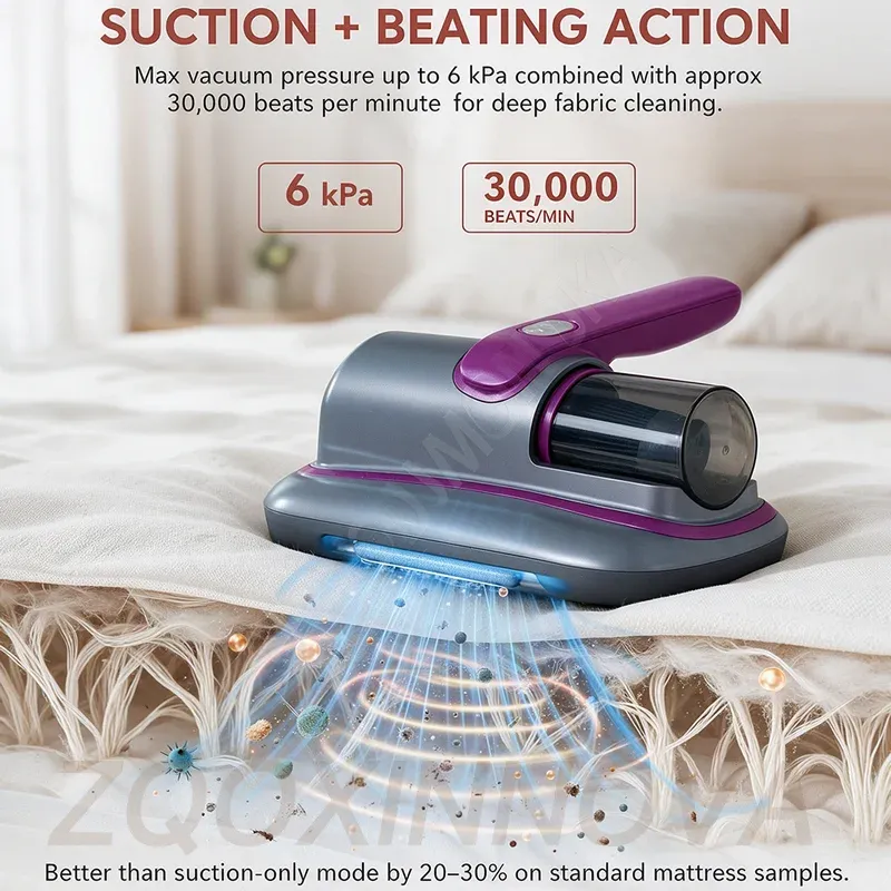 Aspirateur sans fil portatif avec fonction de lavage pour tapis, literie et sols 4