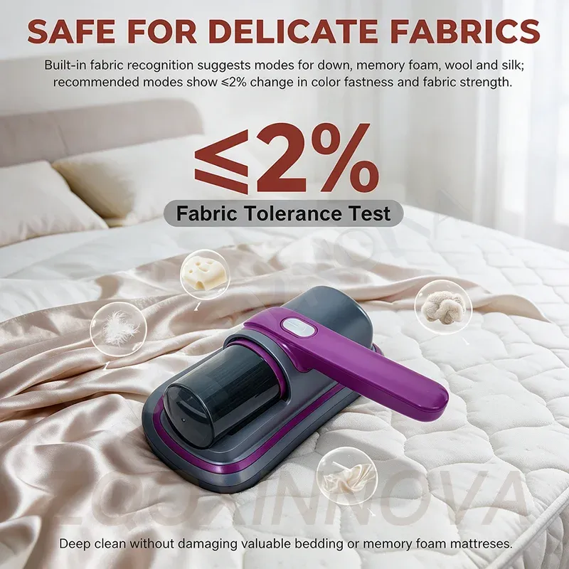 Aspirateur sans fil portatif avec fonction de lavage pour tapis, literie et sols 6