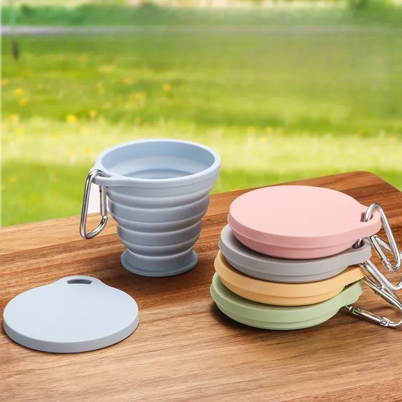 Tasse pliable en silicone de 180 ml