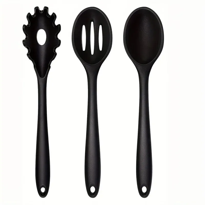 Ensemble de cuillères de cuisine en silicone résistantes à la chaleur, 1 à 3 pièces, pour surfaces antiadhésives - Image 1