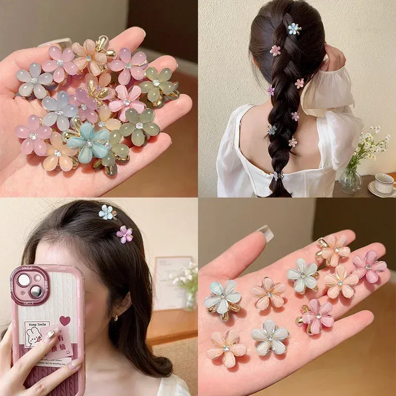 Mini pince fleur opalescente, détail du design