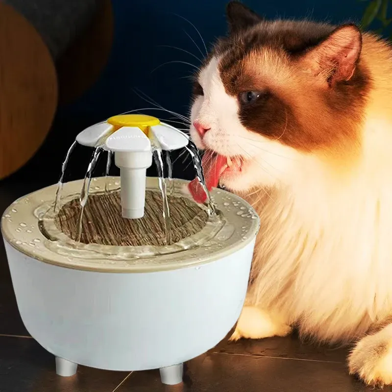 Fontaine à eau pour chats, gros plan