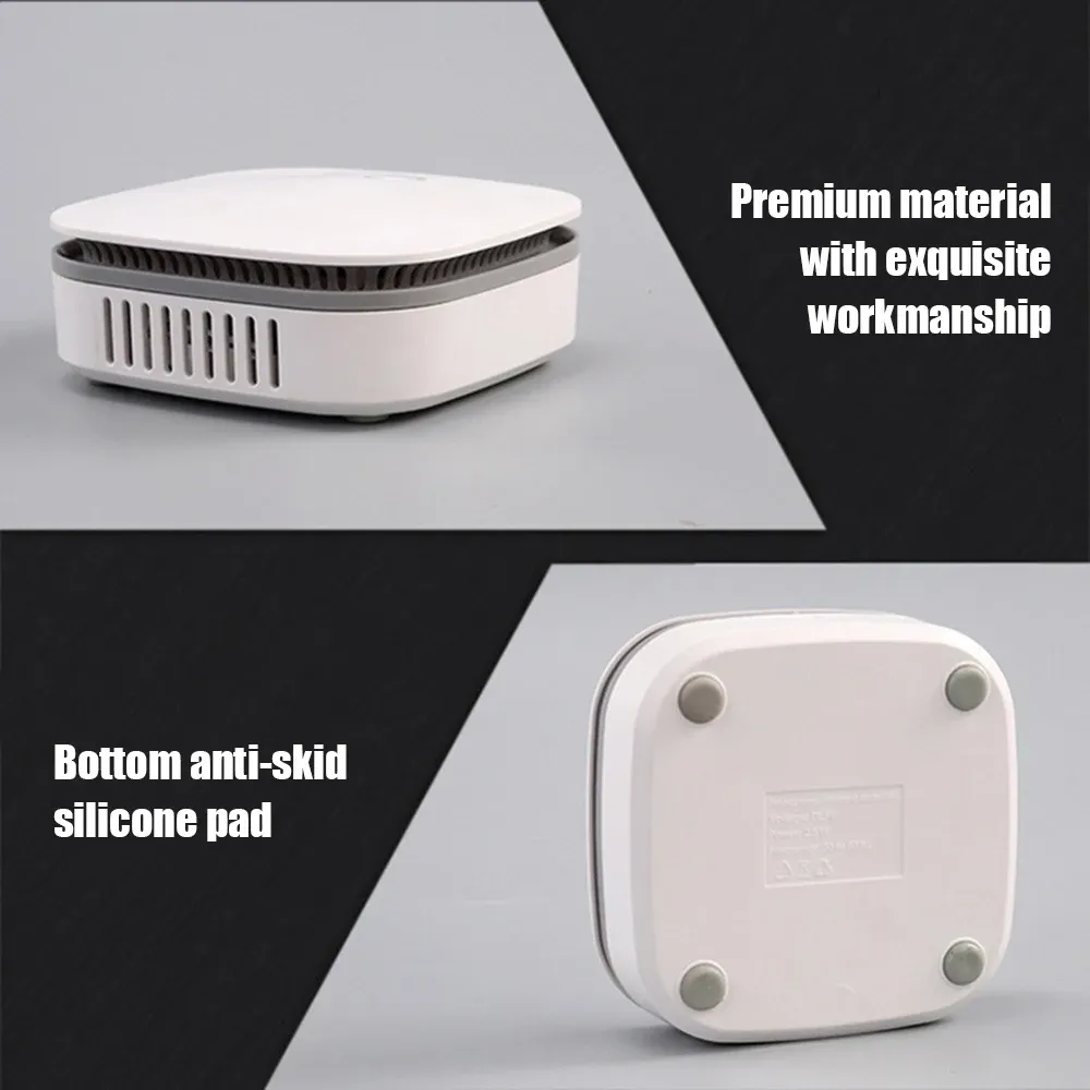 Purificateur d'air portable à ozone O3, avec générateur d'ozone, ionisateur d'air négatif, stérilisateur et élimination des odeurs, minuterie et 2 modes de fonctionnement 3