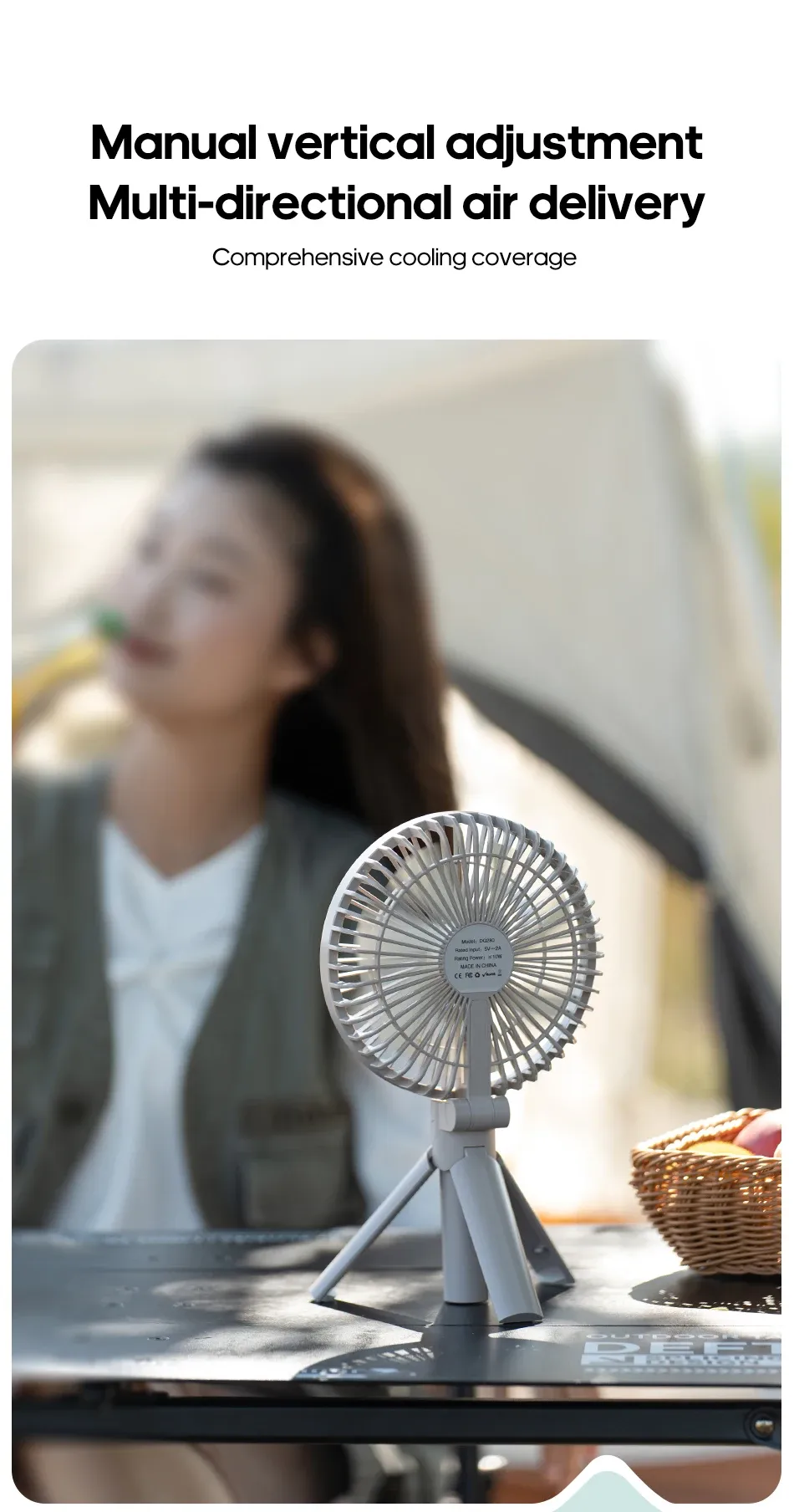 Ventilateur en extérieur