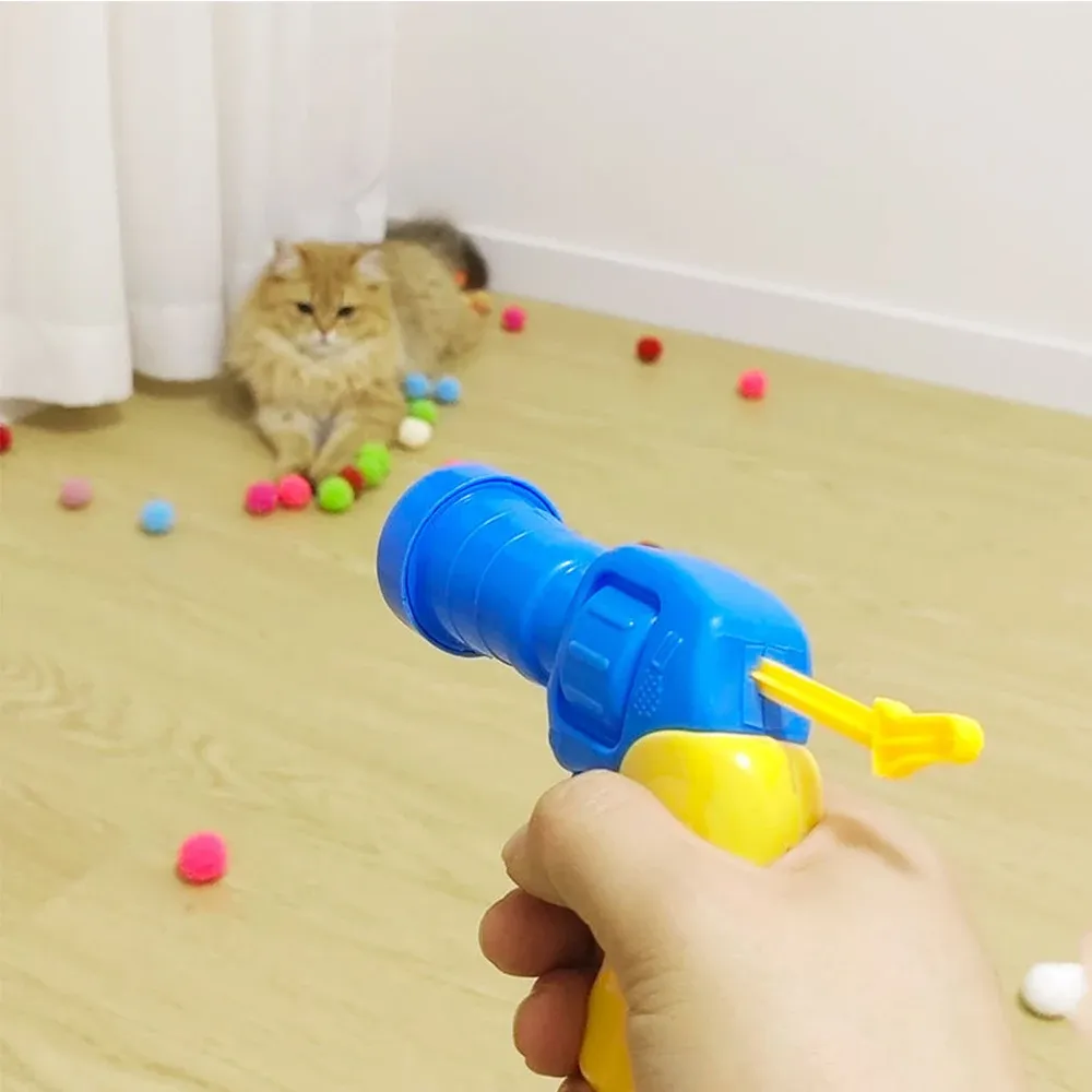 Pistolet à balles pour chat, vue de côté