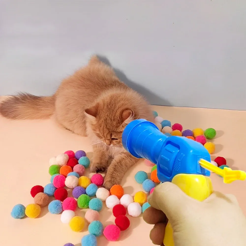 Jouet pour chat en action