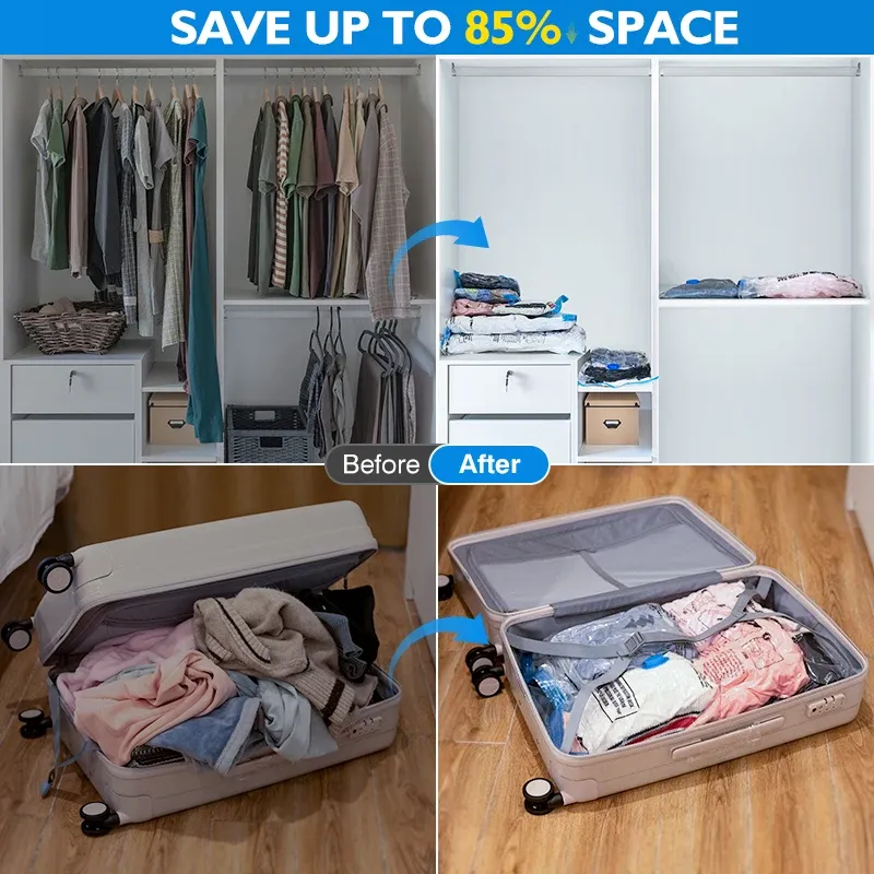 Pompe à air électrique rechargeable sans fil pour sacs de rangement sous vide, idéale pour les voyages 4