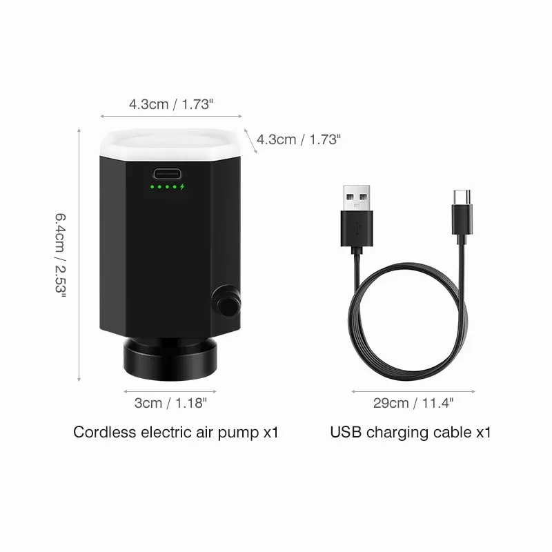 Pompe à air électrique rechargeable sans fil pour sacs de rangement sous vide, idéale pour les voyages 11