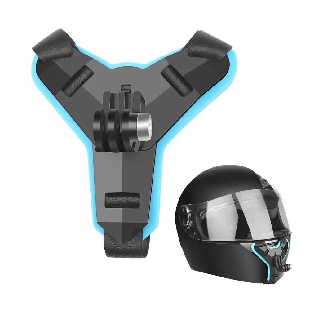 Support de téléphone pour casque de moto, compatible GoPro Hero 12, 10, 9, 8, 7, support pour caméra d'action, accessoires pour caméra de moto 4