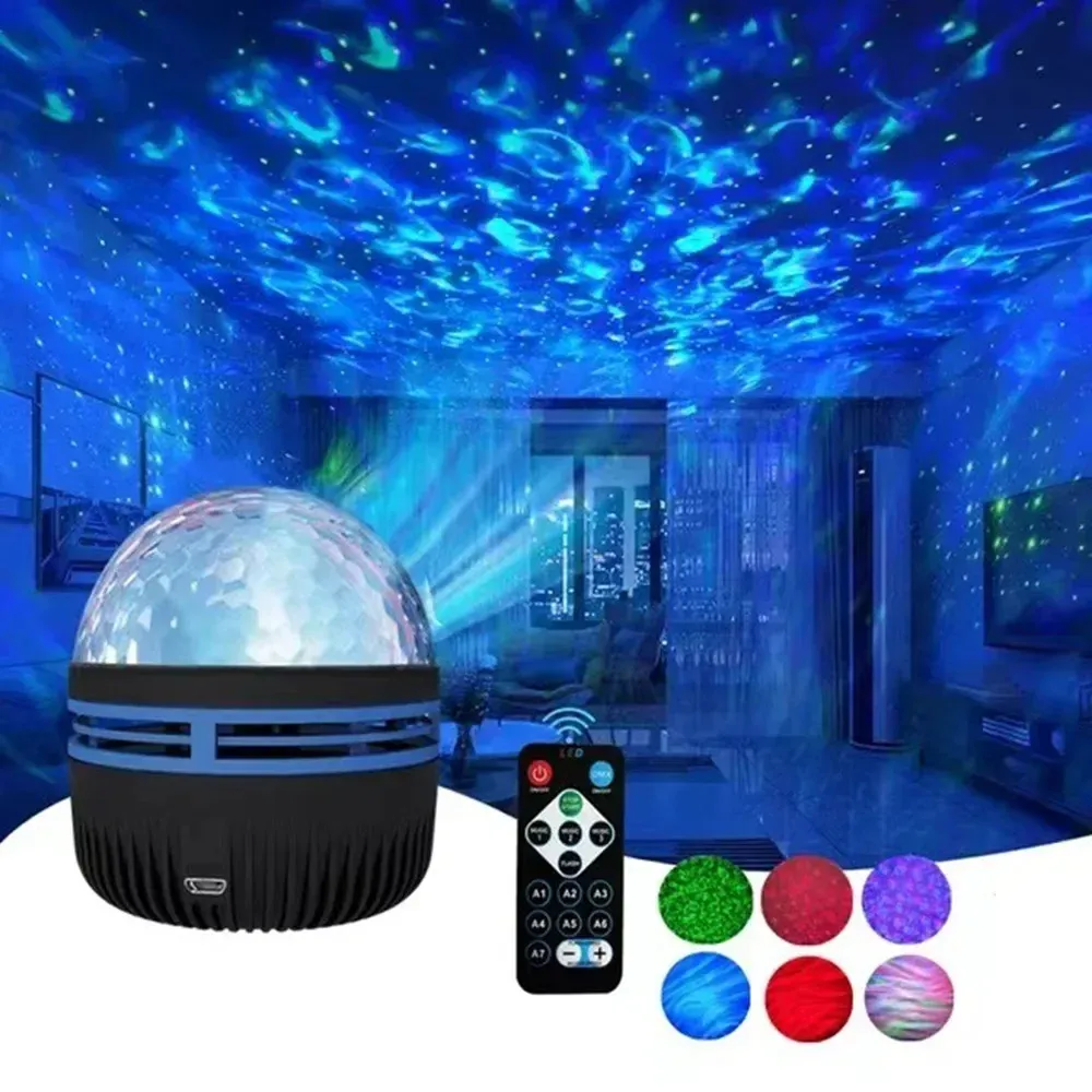 Projecteur LED Ciel Étoilé avec Aurore Boréale et Lumière Galaxie RGB, Télécommande USB, 7 Modes d'Éclairage 8