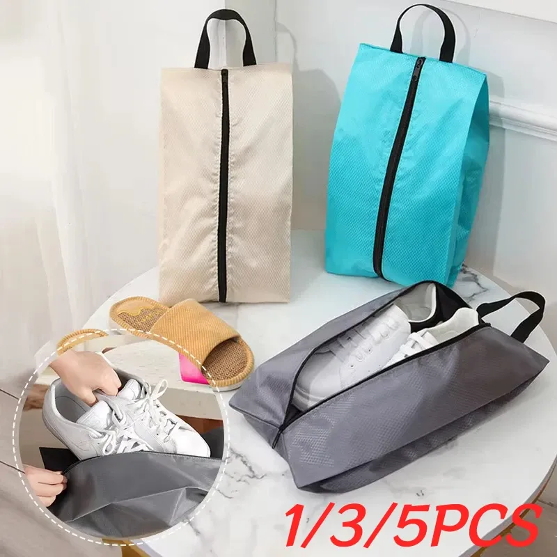 Sac de rangement portable pour chaussures de voyage, étanche et unisexe, avec fermeture éclair - Image 1