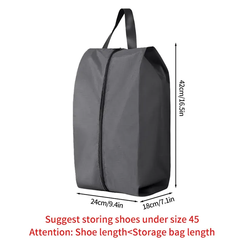 Sac de rangement portable pour chaussures de voyage, étanche et unisexe, avec fermeture éclair 20