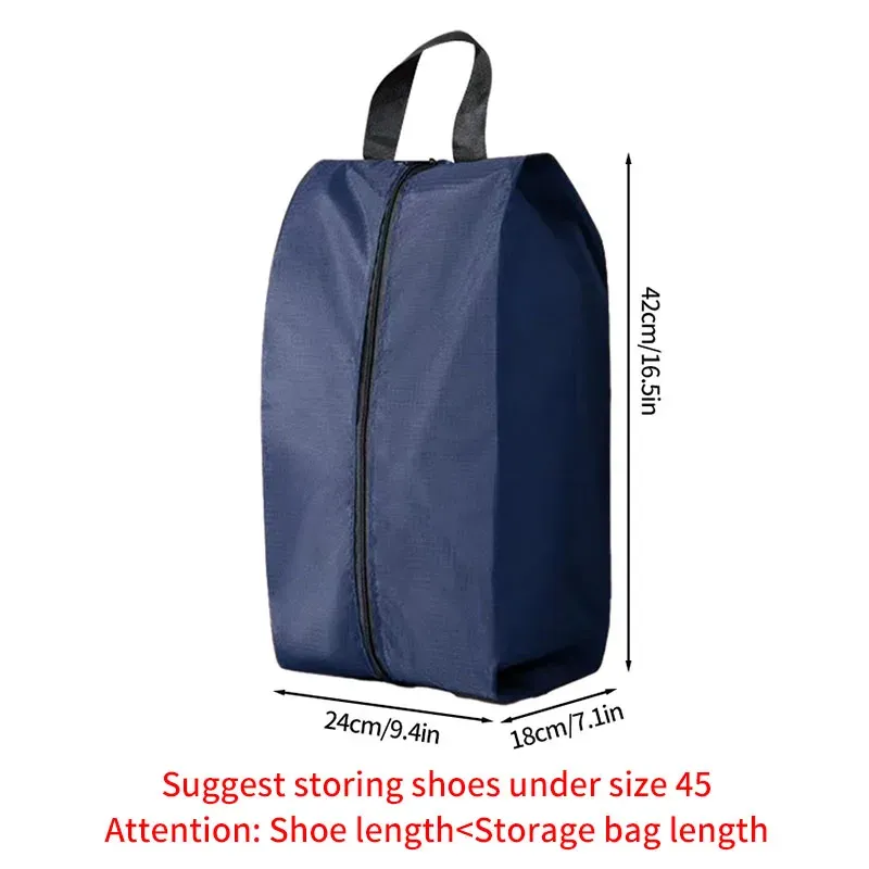 Sac de rangement portable pour chaussures de voyage, étanche et unisexe, avec fermeture éclair 10