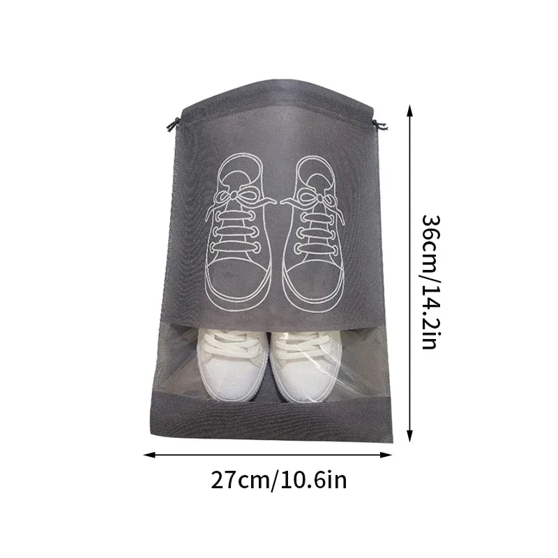 Sac de rangement portable pour chaussures de voyage, étanche et unisexe, avec fermeture éclair 47