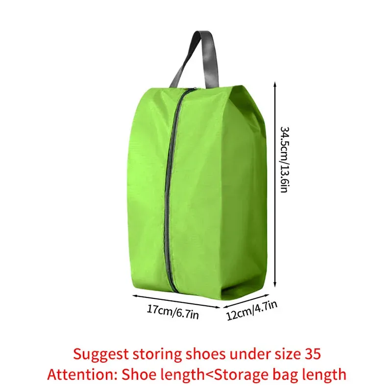 Sac de rangement portable pour chaussures de voyage, étanche et unisexe, avec fermeture éclair 28