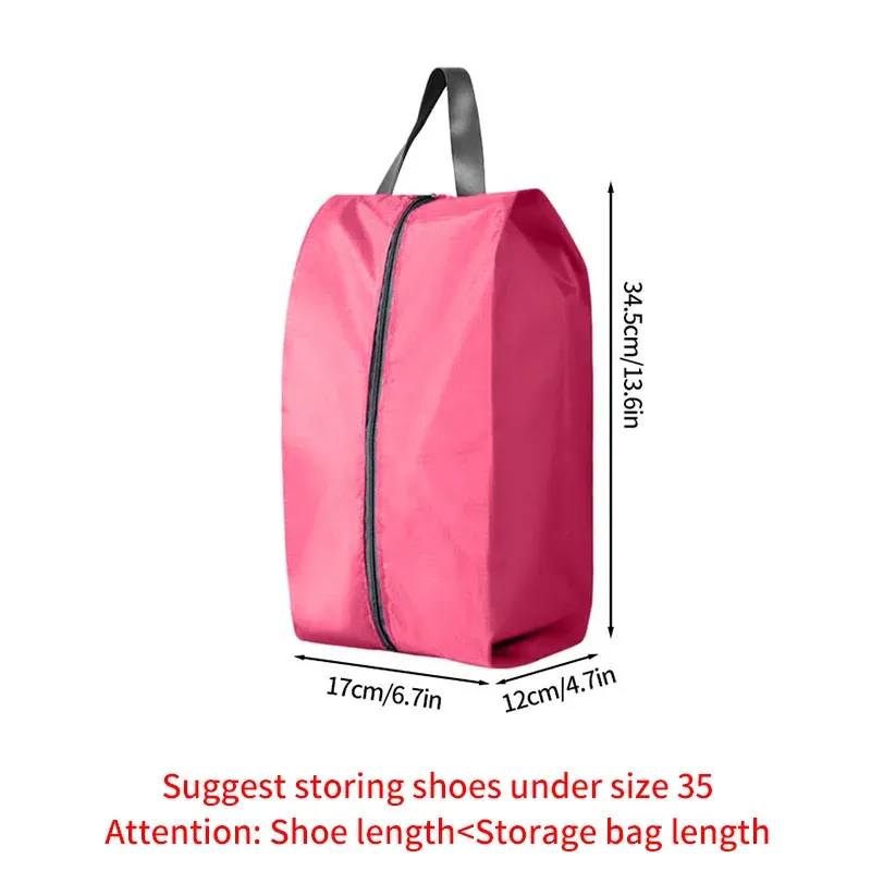 Sac de rangement portable pour chaussures de voyage, étanche et unisexe, avec fermeture éclair 40