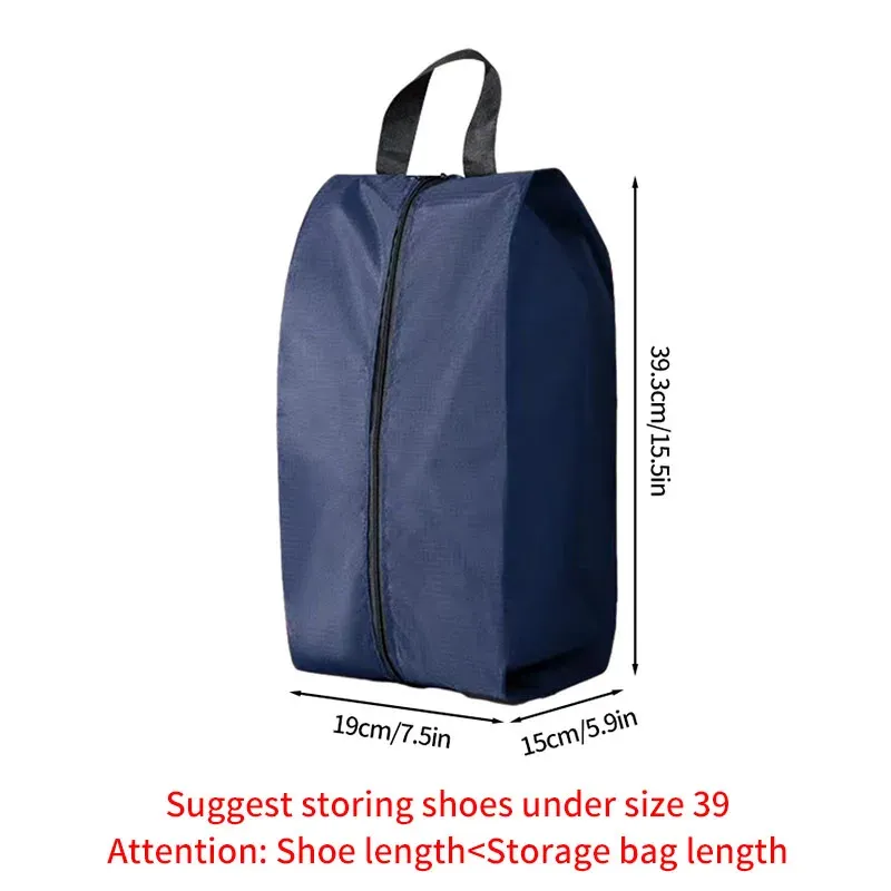 Sac de rangement portable pour chaussures de voyage, étanche et unisexe, avec fermeture éclair 42
