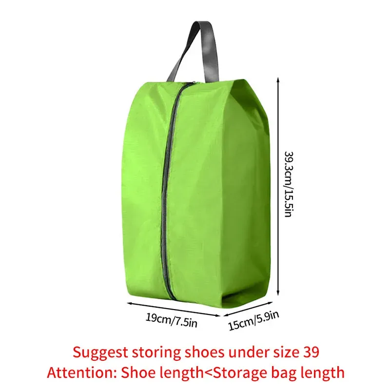Sac de rangement portable pour chaussures de voyage, étanche et unisexe, avec fermeture éclair 49