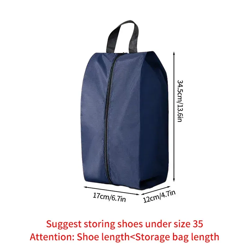 Sac de rangement portable pour chaussures de voyage, étanche et unisexe, avec fermeture éclair 9