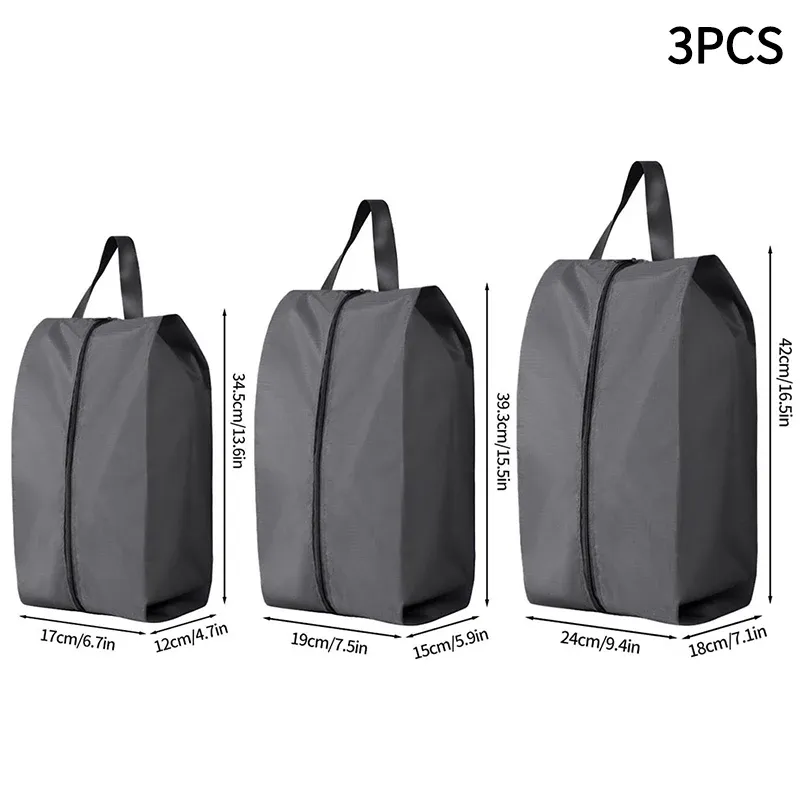 Sac de rangement portable pour chaussures de voyage, étanche et unisexe, avec fermeture éclair 21