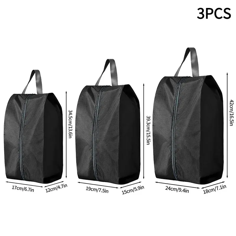 Sac de rangement portable pour chaussures de voyage, étanche et unisexe, avec fermeture éclair 13
