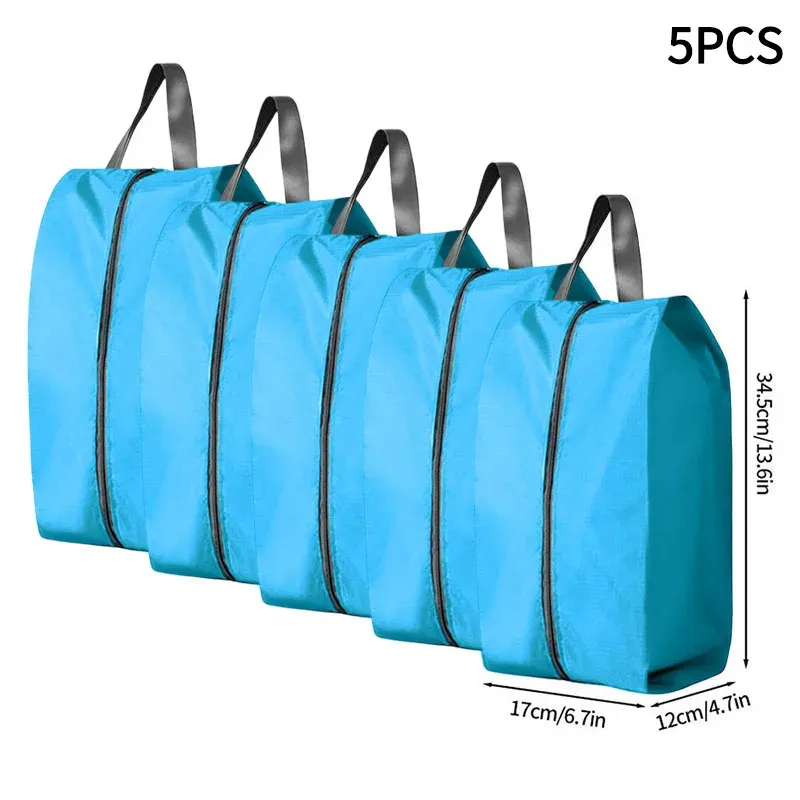 Sac de rangement portable pour chaussures de voyage, étanche et unisexe, avec fermeture éclair 29
