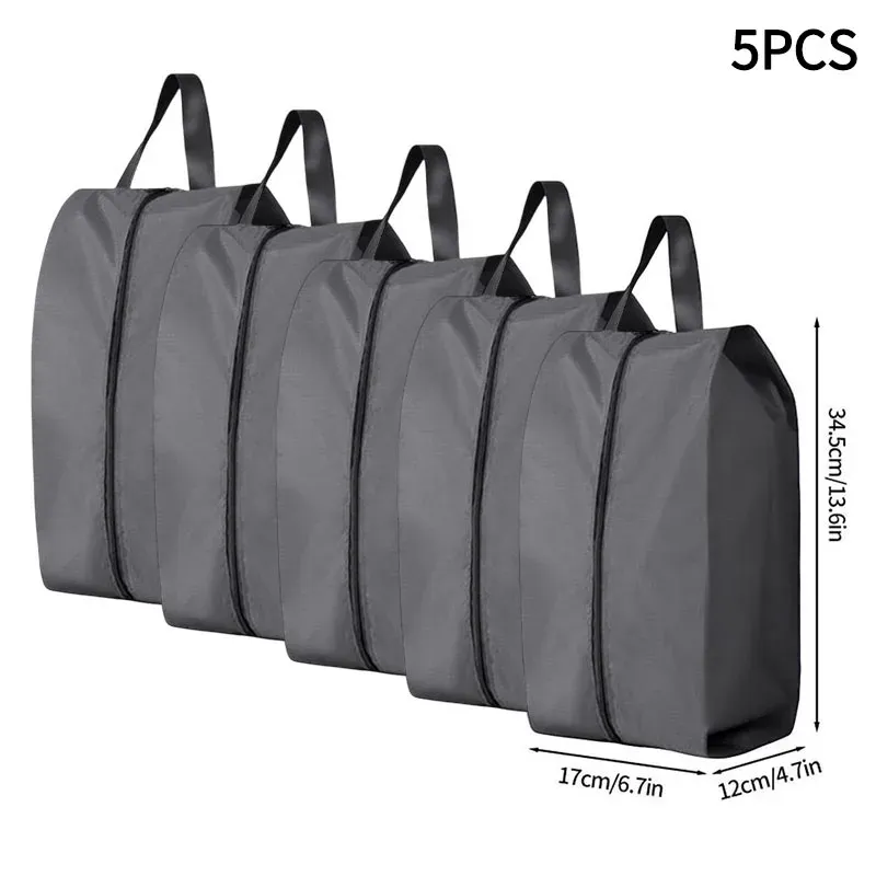 Sac de rangement portable pour chaussures de voyage, étanche et unisexe, avec fermeture éclair 27