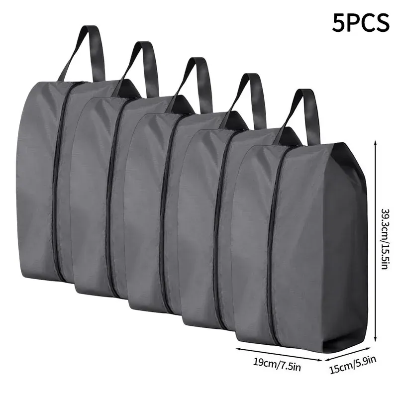 Sac de rangement portable pour chaussures de voyage, étanche et unisexe, avec fermeture éclair 24