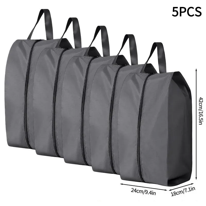 Sac de rangement portable pour chaussures de voyage, étanche et unisexe, avec fermeture éclair 25