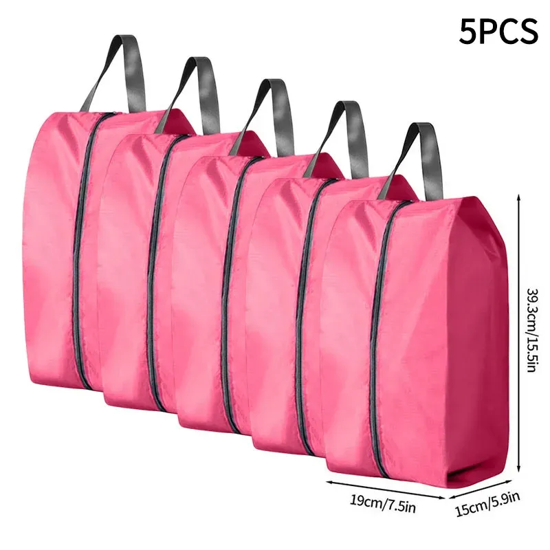 Sac de rangement portable pour chaussures de voyage, étanche et unisexe, avec fermeture éclair 23