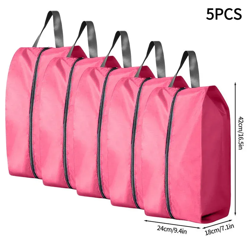Sac de rangement portable pour chaussures de voyage, étanche et unisexe, avec fermeture éclair 38