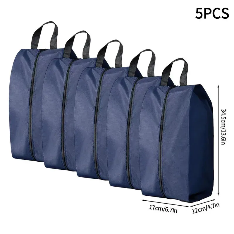 Sac de rangement portable pour chaussures de voyage, étanche et unisexe, avec fermeture éclair 34
