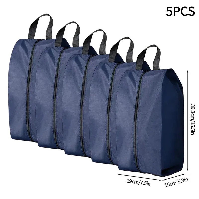 Sac de rangement portable pour chaussures de voyage, étanche et unisexe, avec fermeture éclair 35