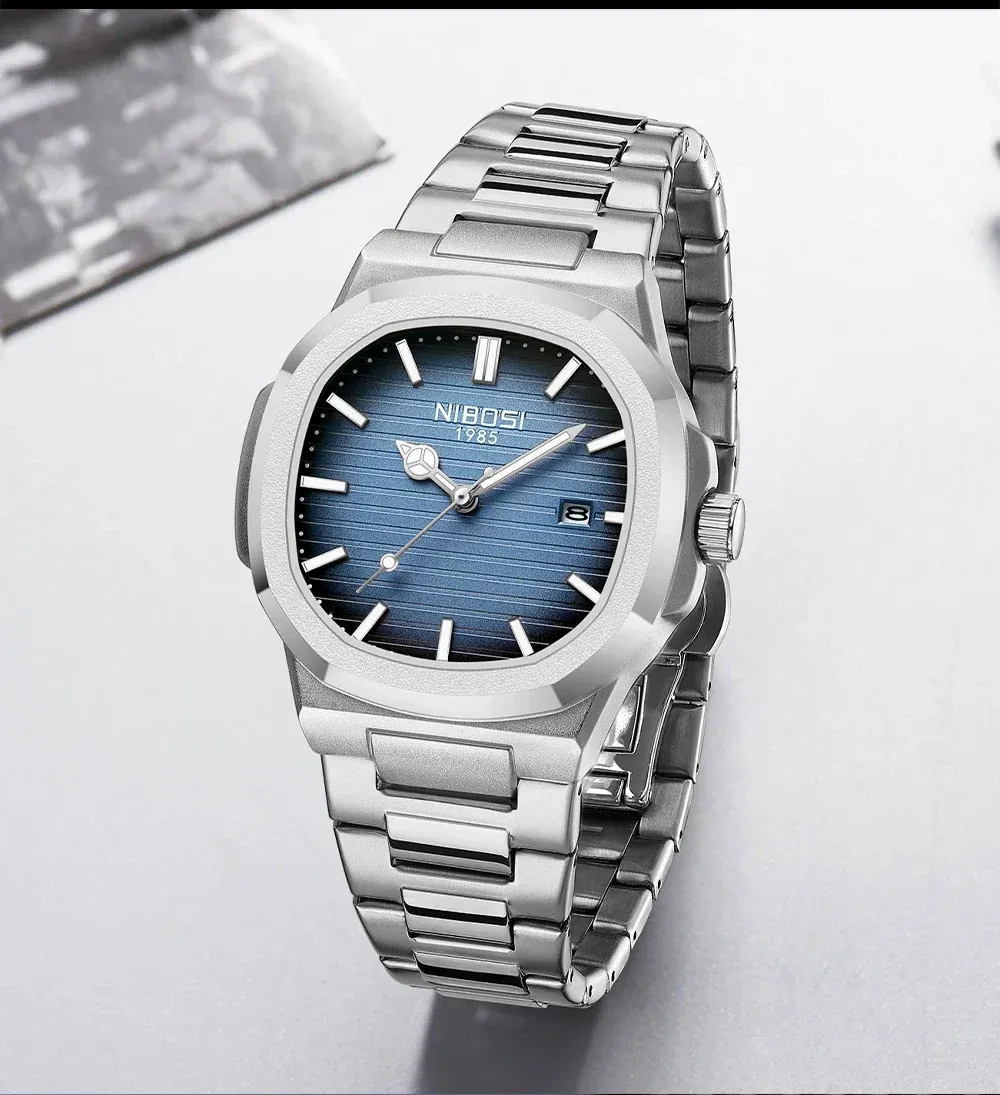 Montre NIBOSI homme, détails du design