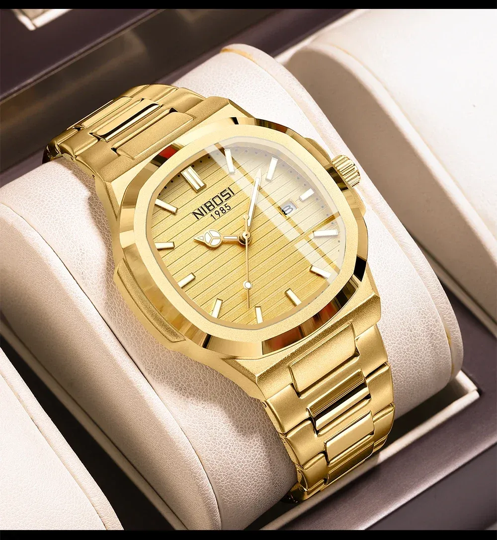 Montre NIBOSI homme, look élégant
