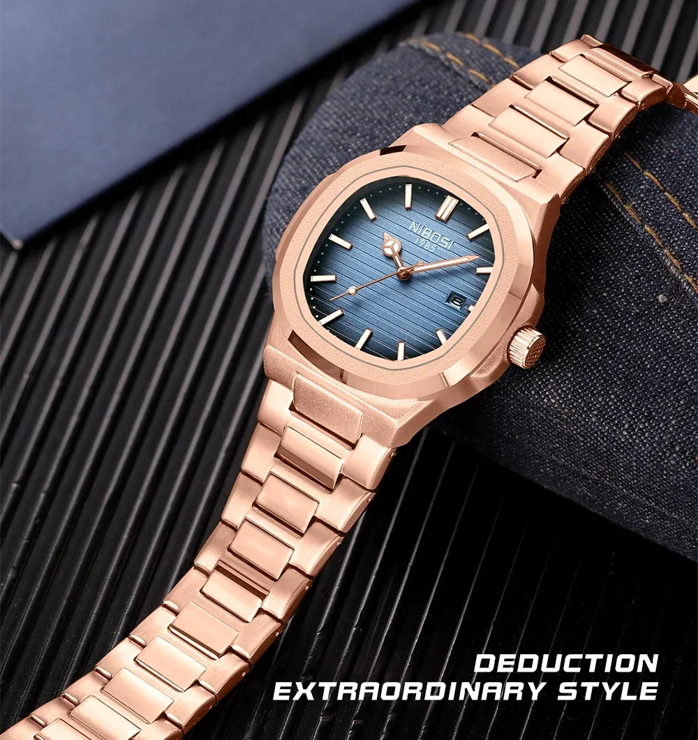 Montre NIBOSI homme, vue rapprochée