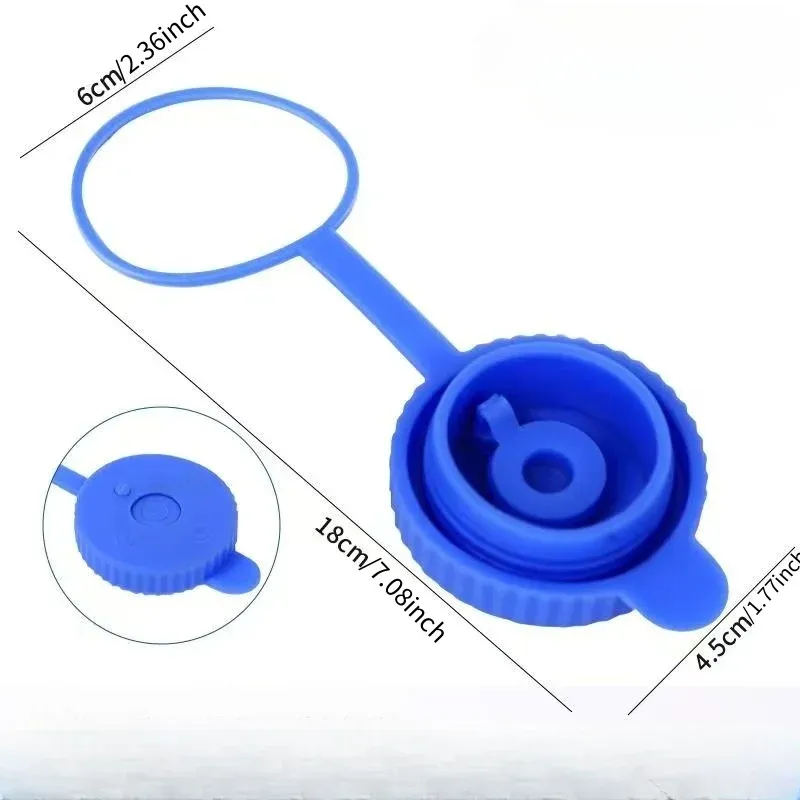 Bouchon de remplacement pour cruche d'eau de 5 gallons, en silicone de qualité alimentaire, compatible avec les cruches réutilisables de 3 et 5 gallons, anti-déversement 2