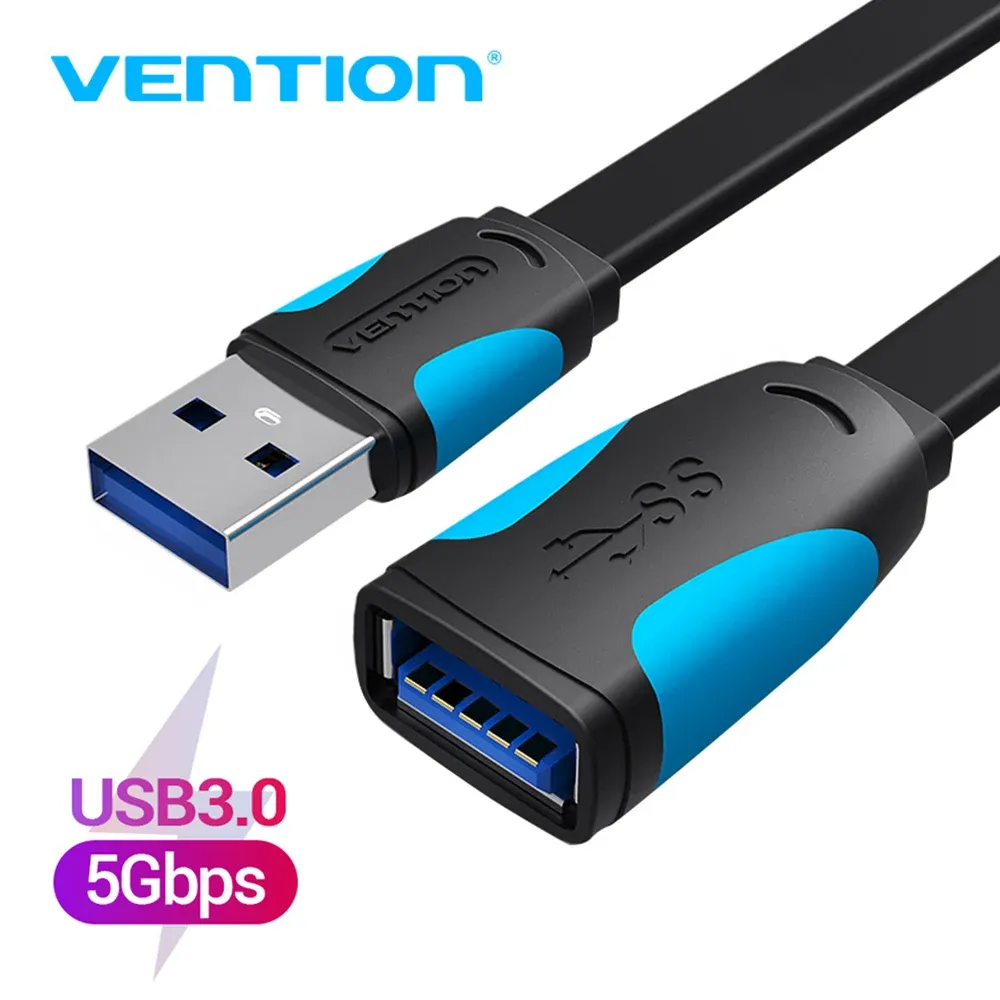 Câble d'extension USB 3.0 mâle vers femelle Vention, câble USB 3.0 haute vitesse pour ordinateur portable