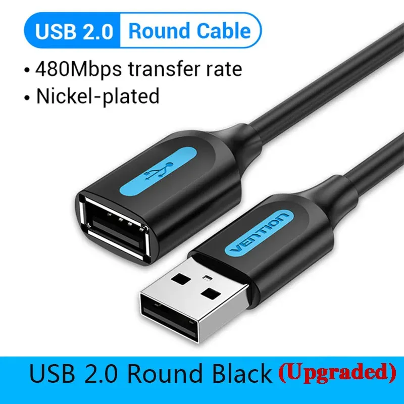 Câble d'extension USB 3.0 mâle vers femelle Vention, câble USB 3.0 haute vitesse pour ordinateur portable 11