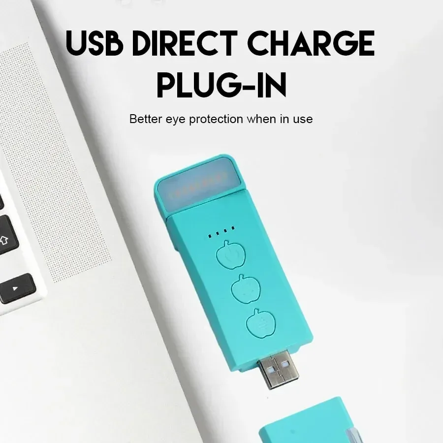 Lampe de lecture LED rechargeable USB à luminosité réglable, protection des yeux, pince portable pour liseuse, utilisable en voiture ou au lit 4