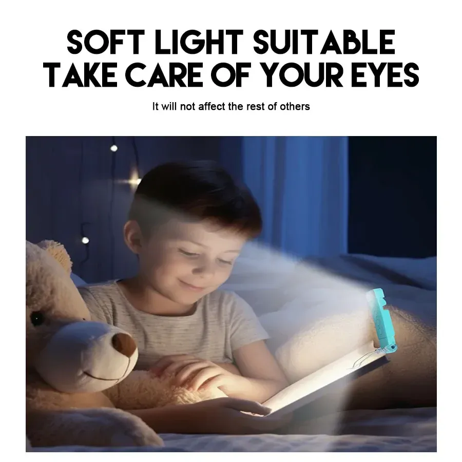 Lampe de livre rechargeable en situation