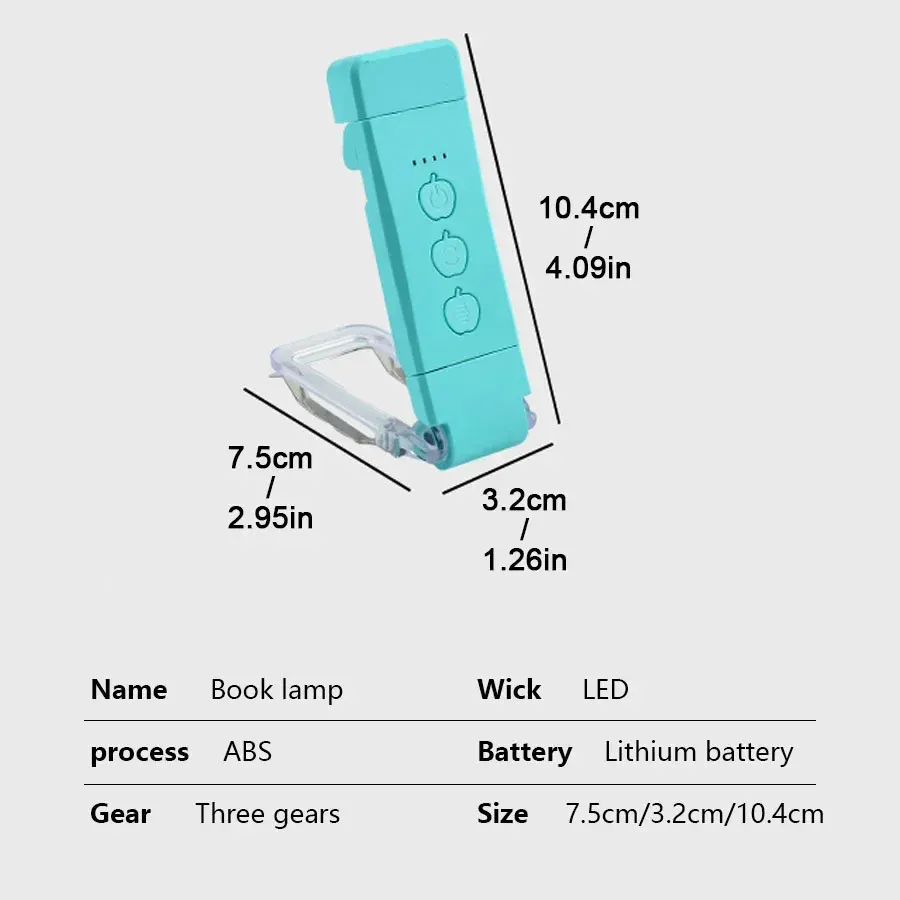 Lampe de livre rechargeable, usage nomade